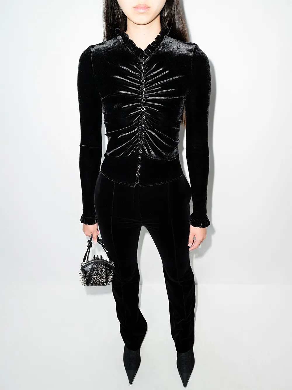 Bild 2 von Paco Rabanne PACO TOP BLS HN LS VIC CLLR BU JRSY VLVT