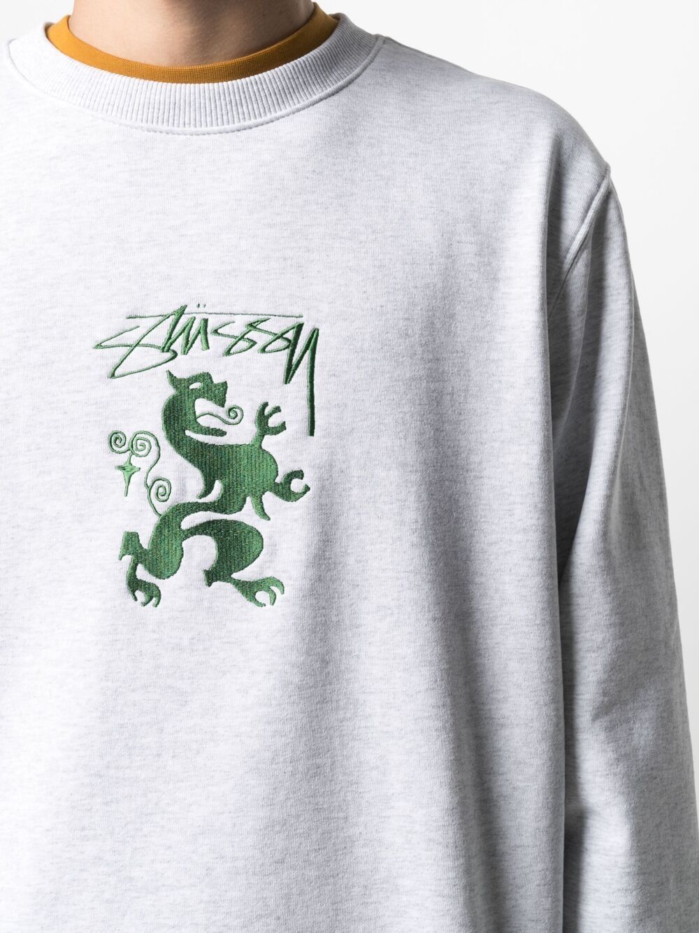 фото Stussy толстовка с вышитым логотипом