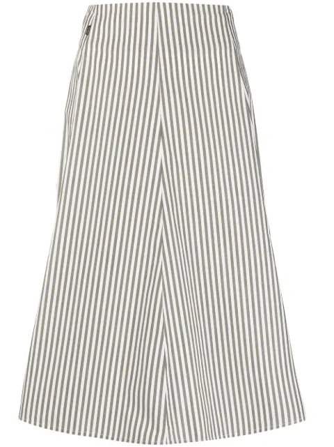 Woolrich falda acampanada con motivo de rayas