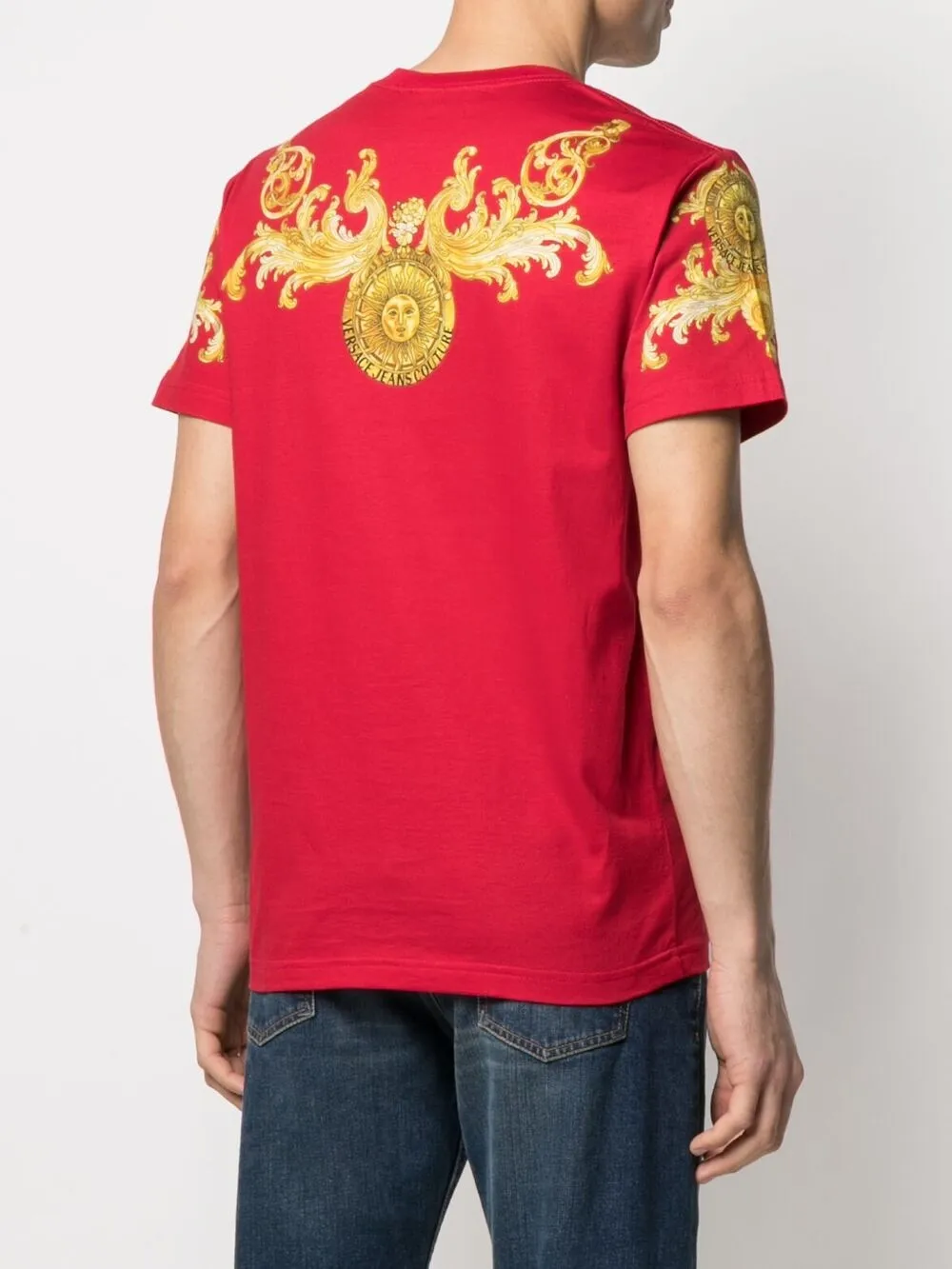 фото Versace jeans couture футболка rococo с кристаллами