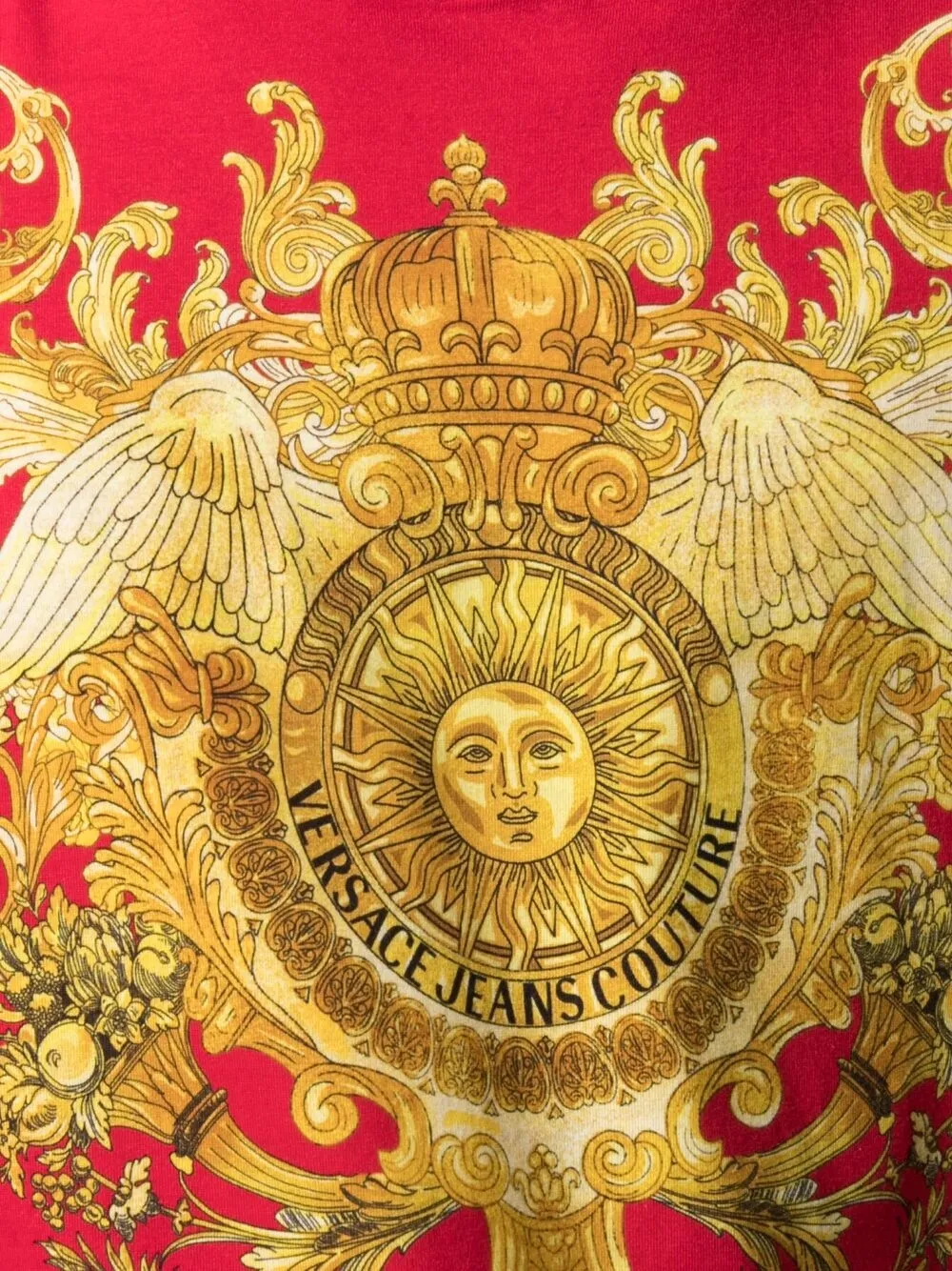 фото Versace jeans couture футболка rococo с кристаллами