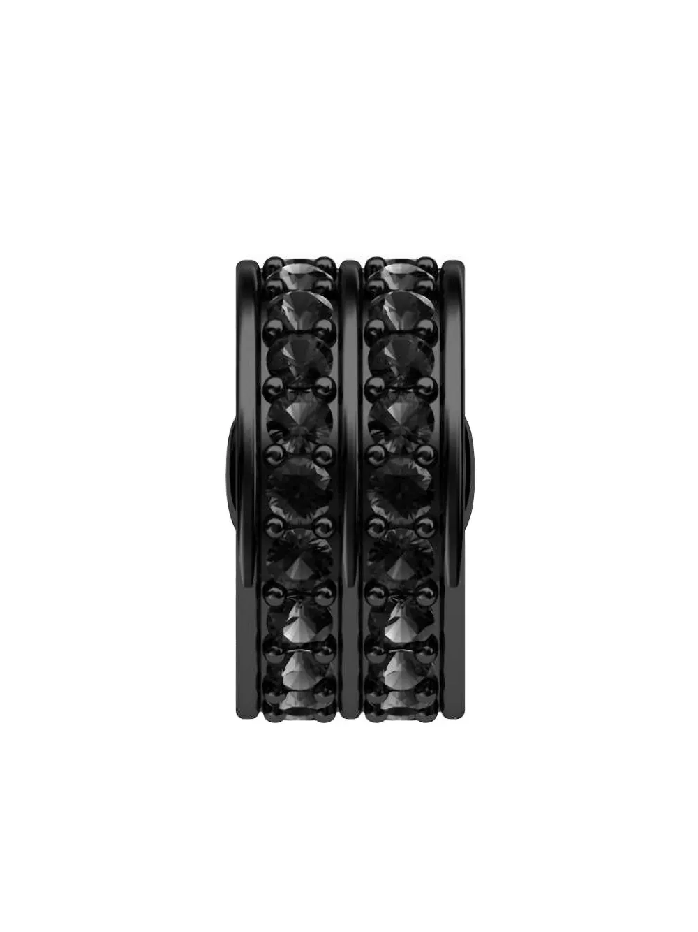 ALINKA 18K white gold Irina black diamond ear cuff - Nero