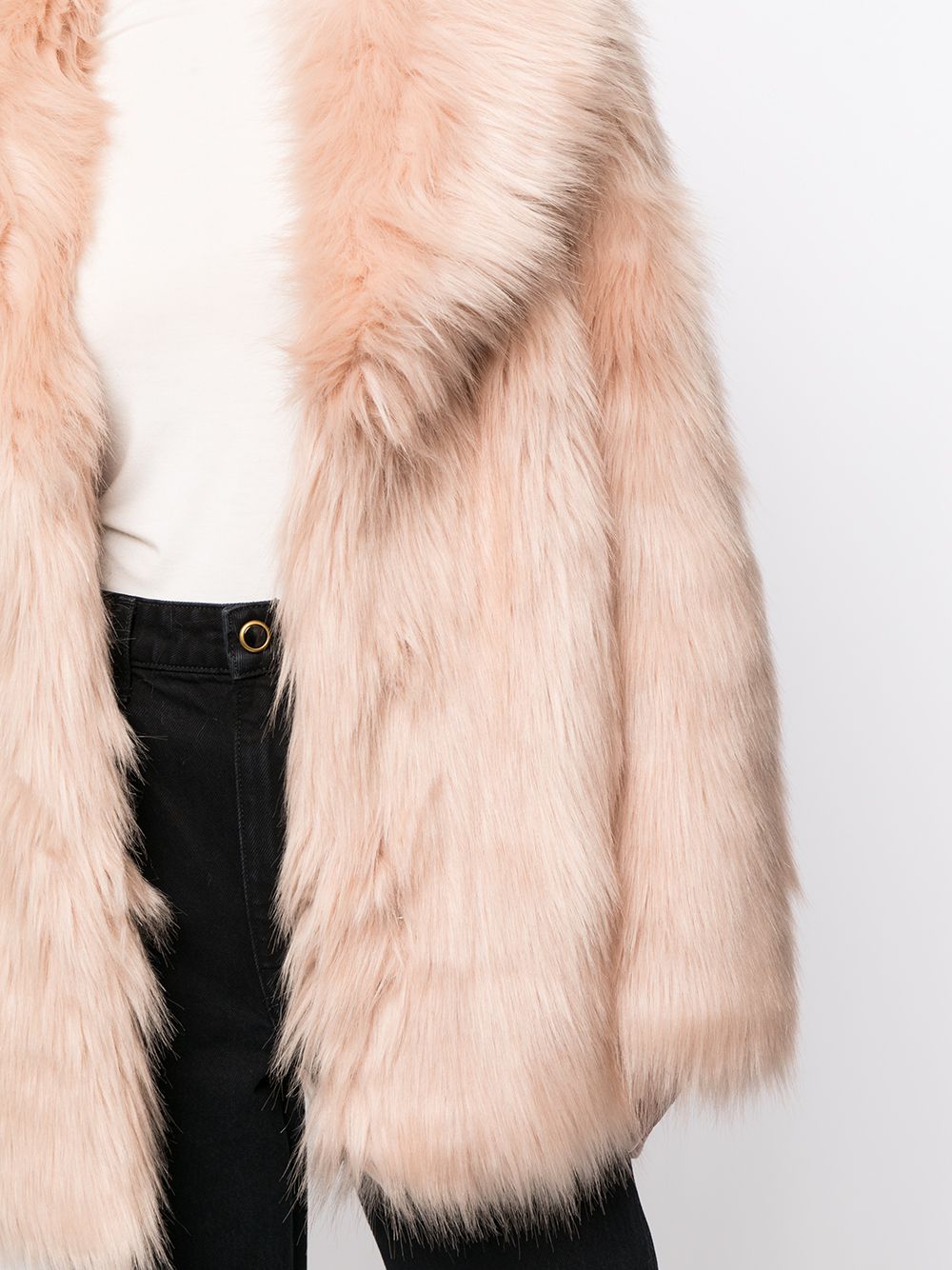 фото Unreal fur premium rose faux-fur jacket