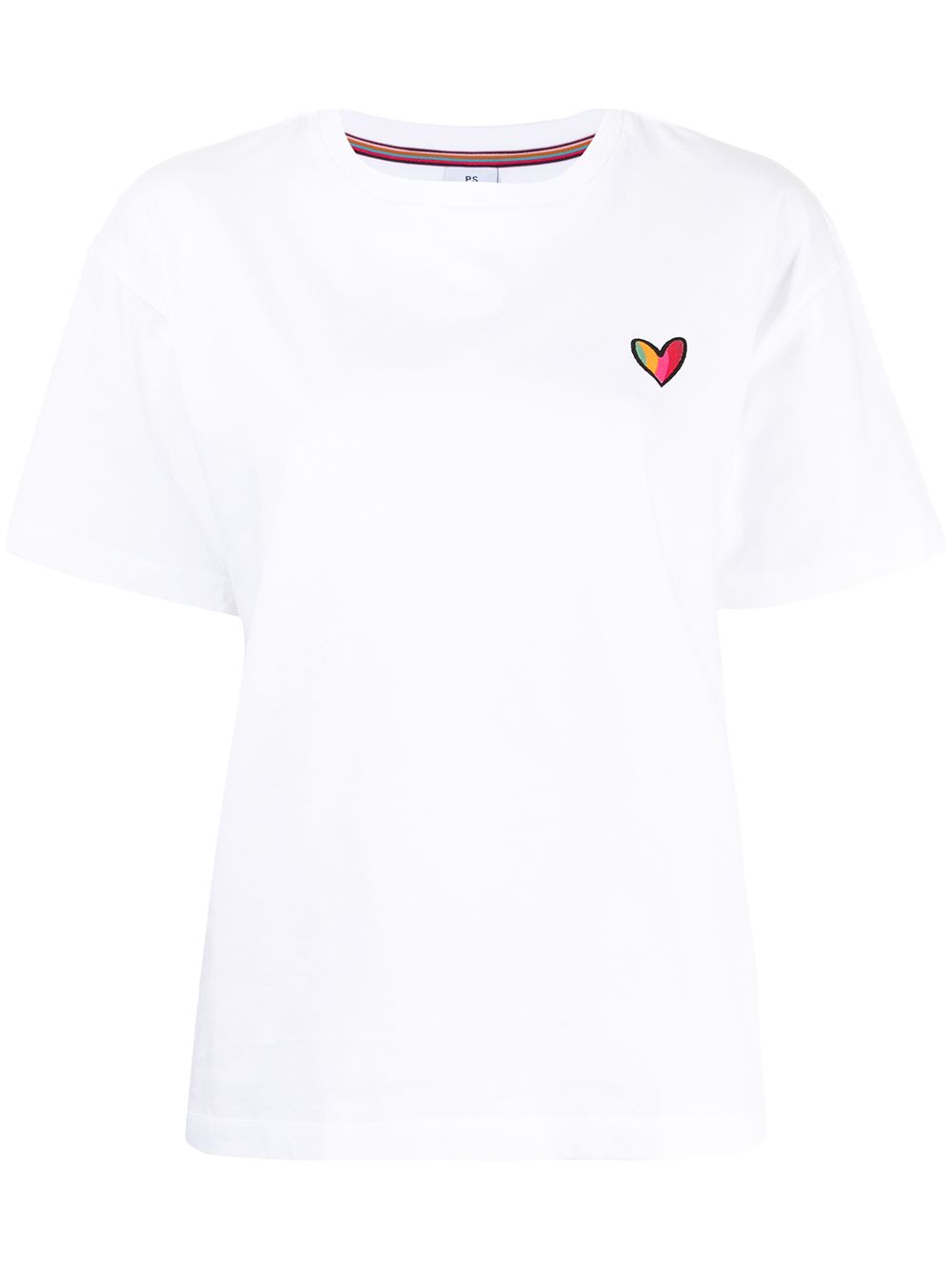 ＜Farfetch＞ PS Paul Smith ハートプリント Tシャツ - ホワイト