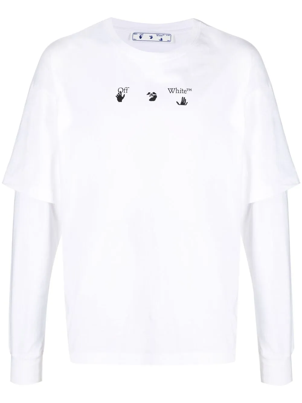 

Off-White playera con logo estampado - Blanco