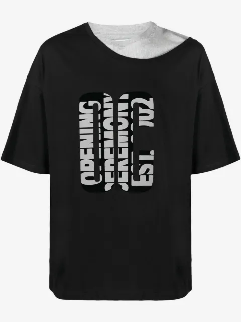 Opening Ceremony double-collar T-shirt