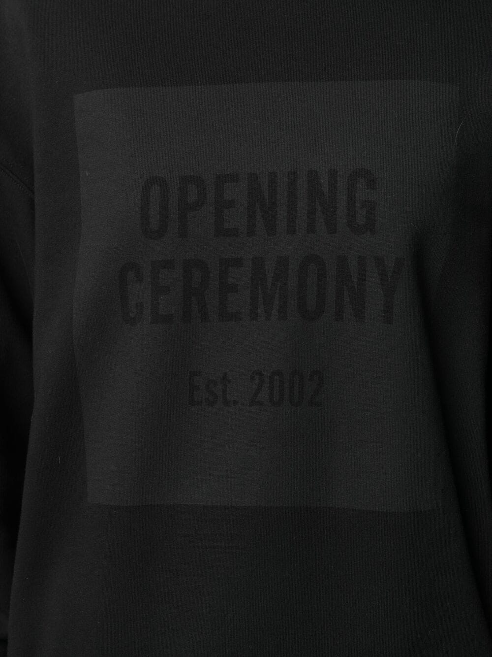 Shop Opening Ceremony Box-logo Hoodie In Schwarz
