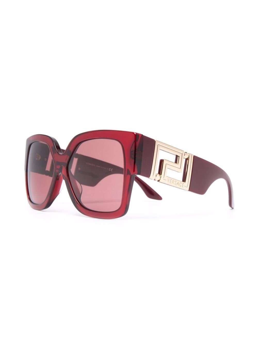 Versace Eyewear Greca zonnebril met oversized montuur - Rood