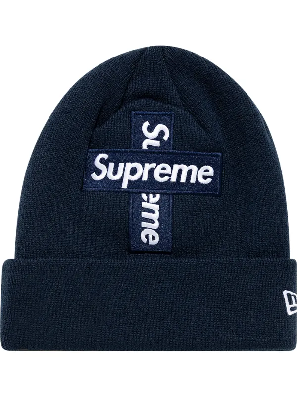 x New Era Cross Box Logo knitted beanie