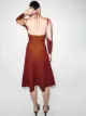 Isa Boulder Delusion midi low neck dress