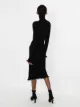 Paco Rabanne high-neck knitted midi dress