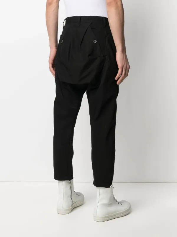 Julius drop-crotch Cropped Trousers 