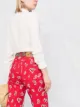 ETRO paisley-print cropped jeans