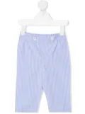 Siola stripe-pattern cotton trousers - Blue
