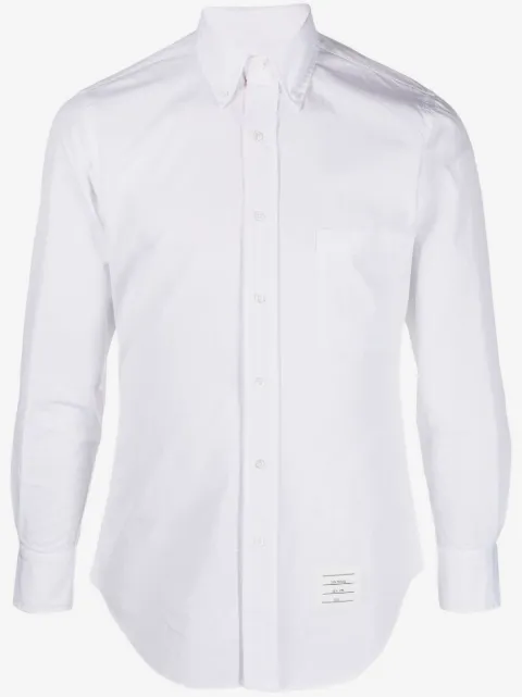 Thom Browne button-down RWB detail shirt