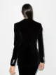 Paco Rabanne single-breasted velvet blazer