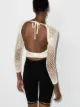 Isa Boulder Scan crochet top