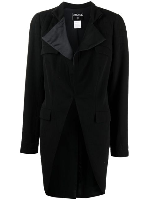 CHANEL 2006 stand-up collar flapped coat Women