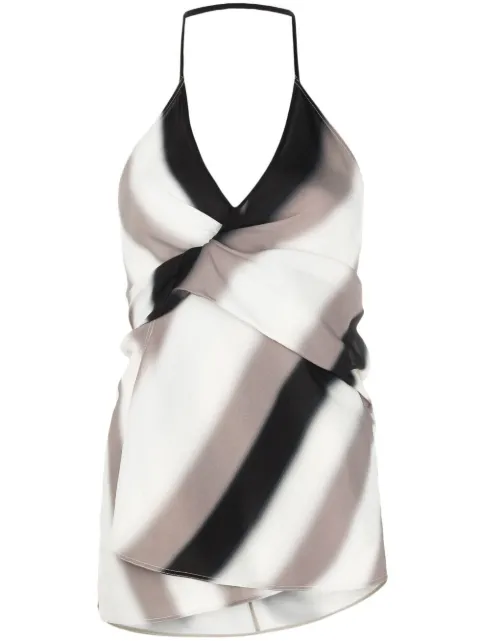 Rick Owens Laura Neapolitan stripe blouse
