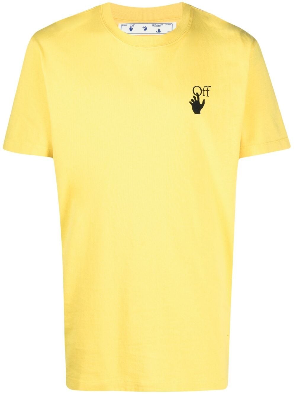 Off-white Sprayed Arrow Logo T-shirt In Yellow
