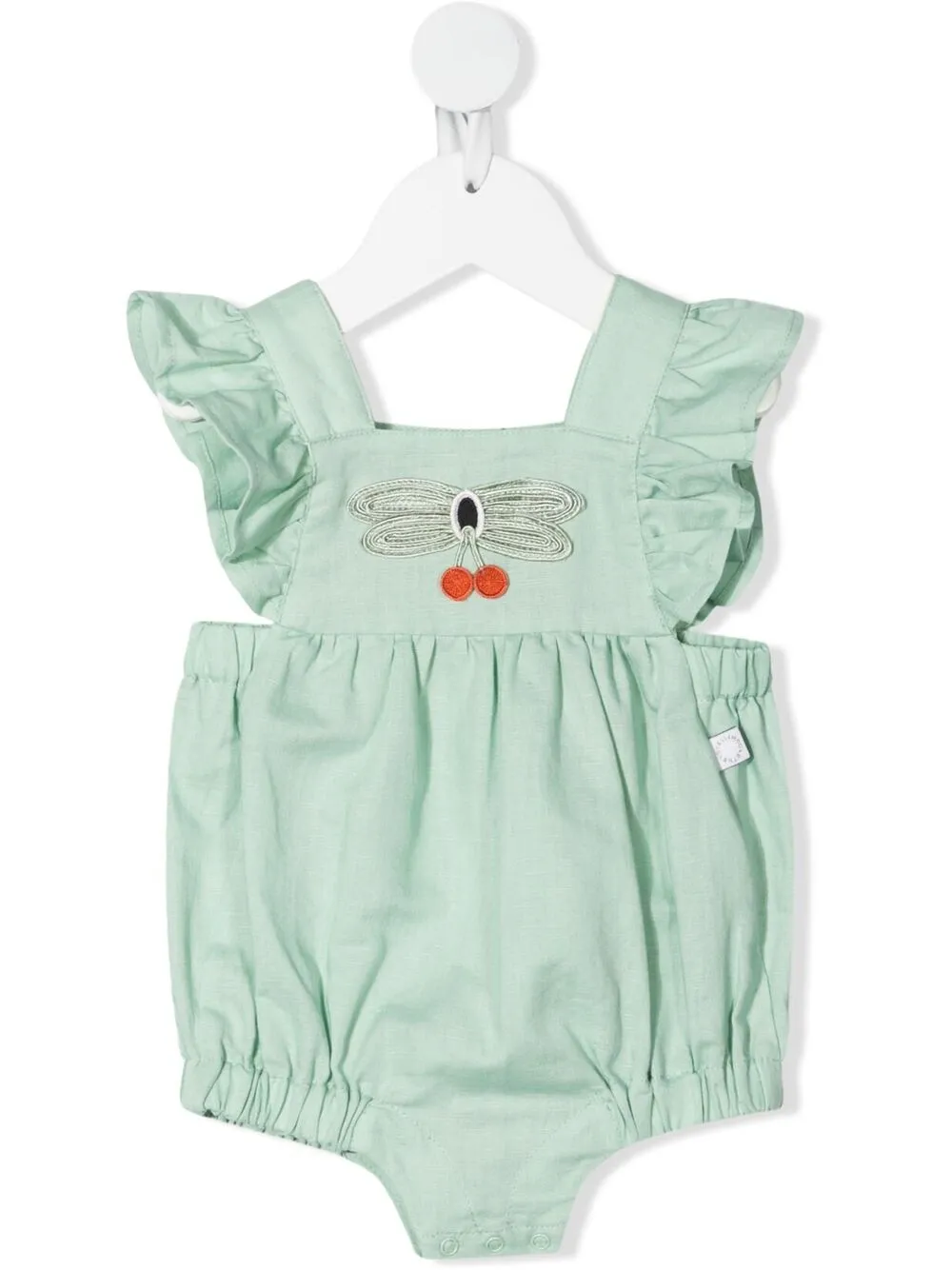 Stella McCartney Kids боди с оборками и вышивкой