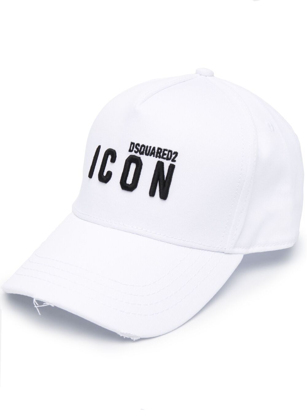 Dsquared2 Icon Embroidered Baseball Cap In White