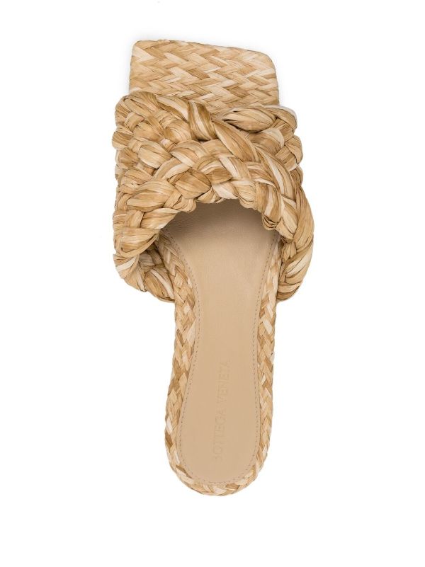 Bottega Veneta Stretch Intrecciato Flat Sandals Farfetch