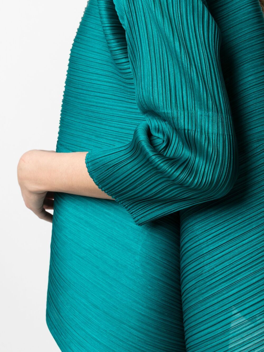 фото Pleats please issey miyake плиссированный топ асимметричного кроя