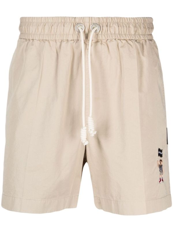 embroidered chino shorts