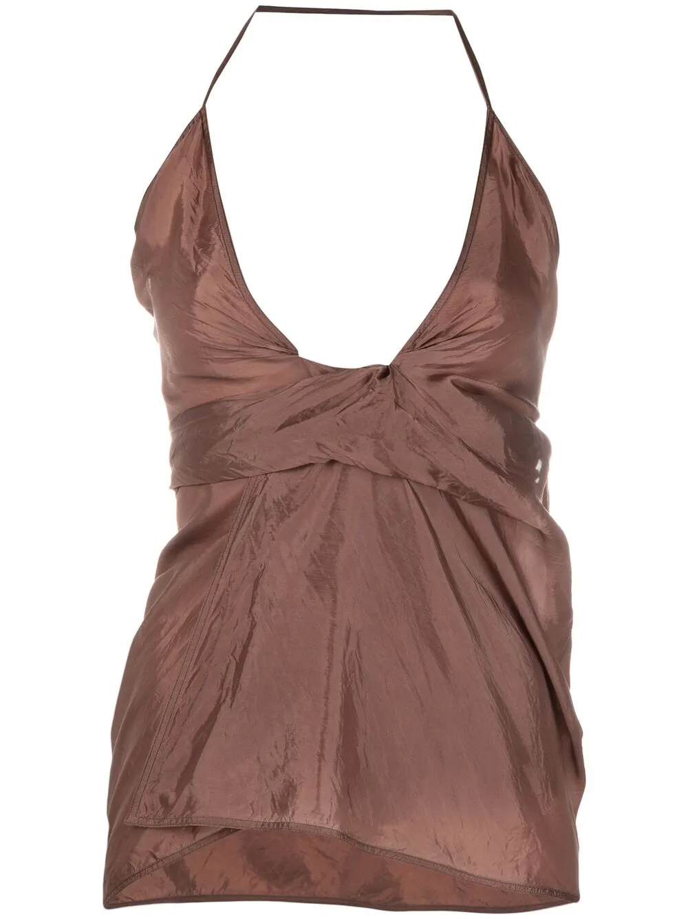 Image 1 of Rick Owens Laura wrap-around halterneck blouse