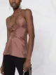 Rick Owens Laura wrap-around halterneck blouse