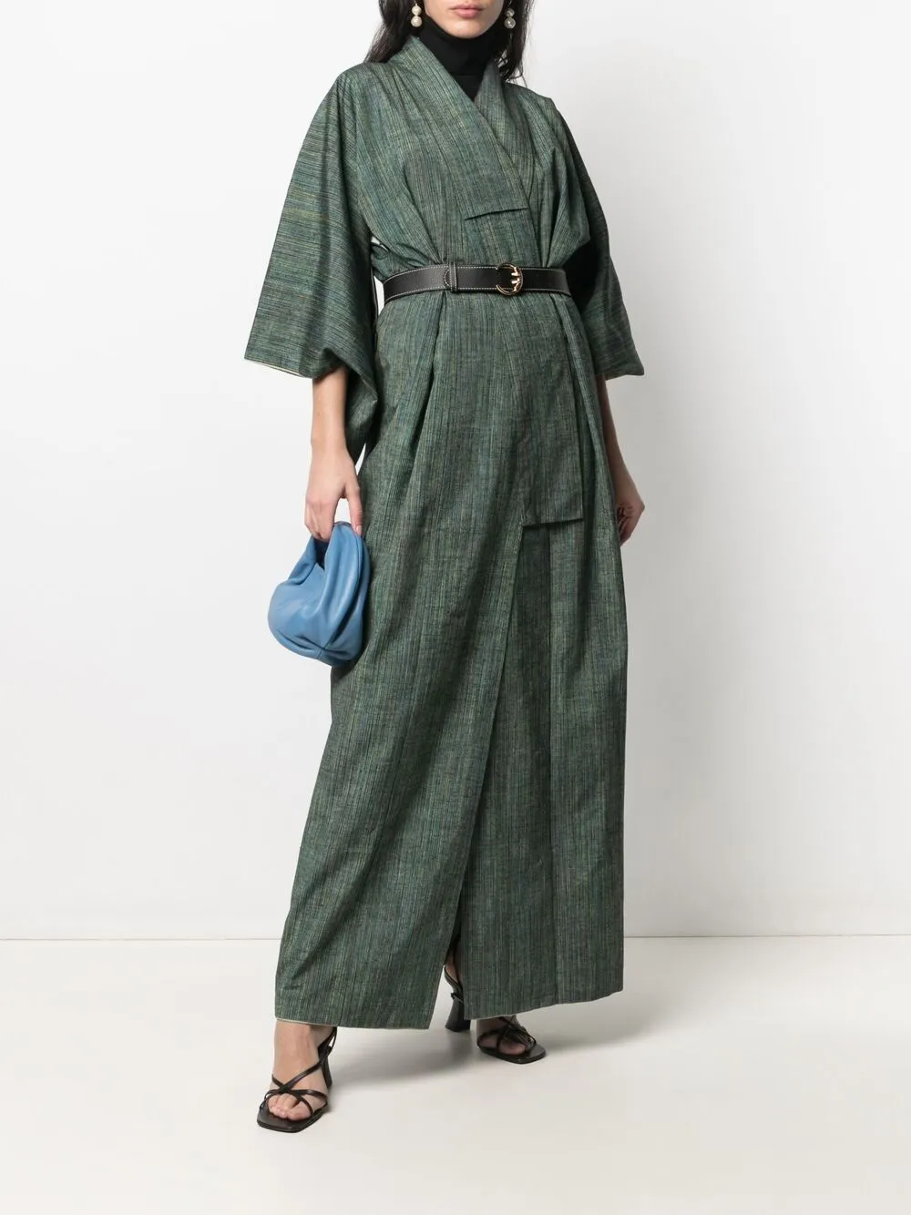 Image 2 of A.N.G.E.L.O. Vintage Cult 1970s striped pattern maxi kimono