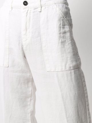 straight-leg linen trousers展示图