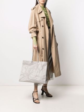 Venti Busted leather tote bag展示图