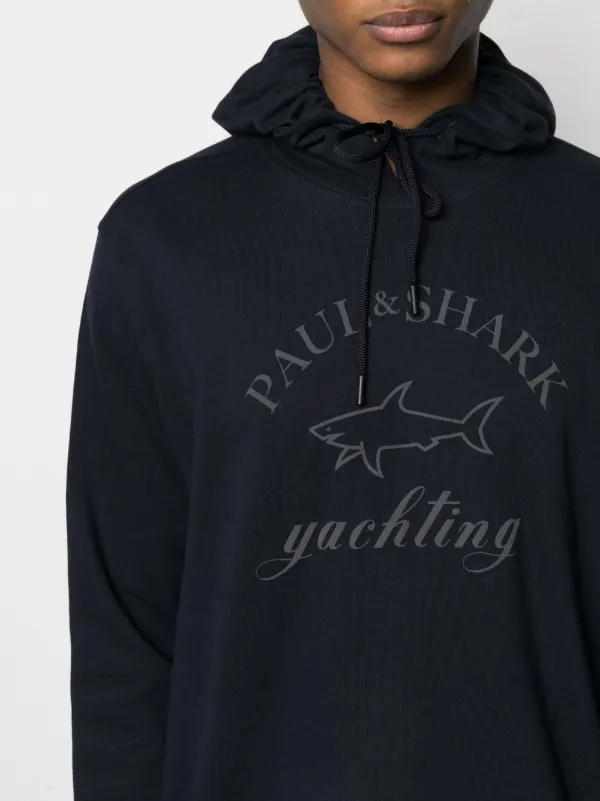 Paul \u0026 Shark logo-print Hoodie - Farfetch