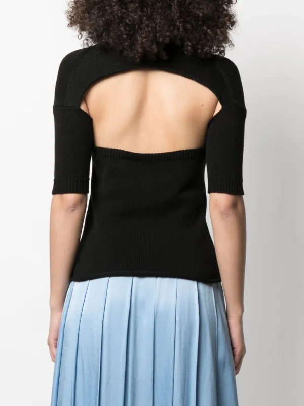 新品未着用MARNO Chloe knit tops black Chloé cut-out Knitted Top | Black | FARFETCH ID