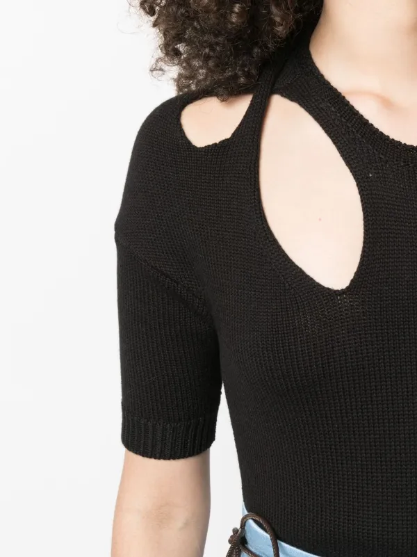 トップス Chloe knit tops Chloé cut-out Knitted Top | Black | FARFETCH ID
