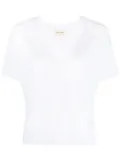 LouLou de Saison v-neck boxy T-shirt - White