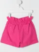 Image 2 of Miss Blumarine embroidered-logo gathered-detail shorts