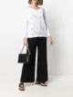 Image 2 of Malo textured flared-leg cotton trousers
