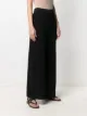 Malo textured flared-leg cotton trousers