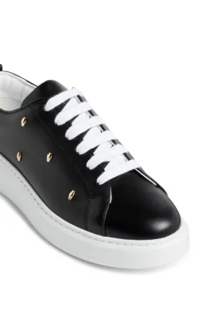 platform studded sneakers