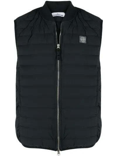logo patch padded gilet | Stone Island 
