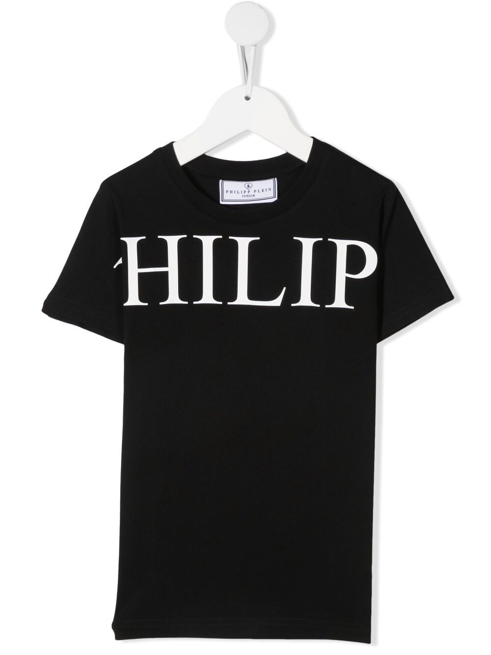 Philipp Plein Junior Kids' Round-neck Cotton T-shirt In Black