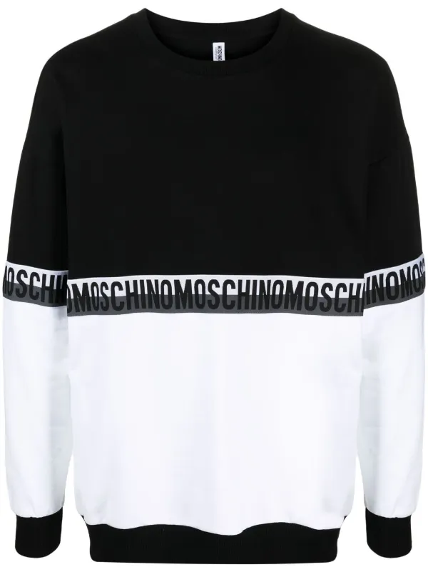 moschino logo tape sweatshirt