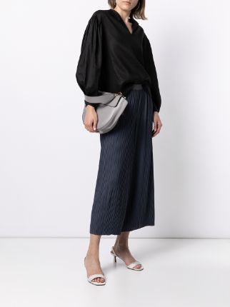 cropped pleated trousers展示图