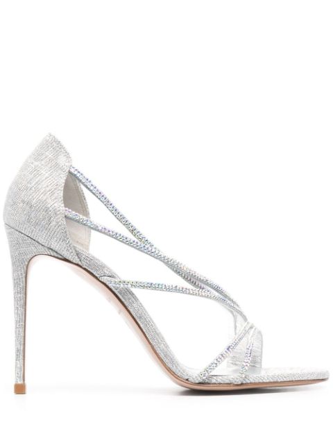 Le Silla Divina glitter-effect sandals Women