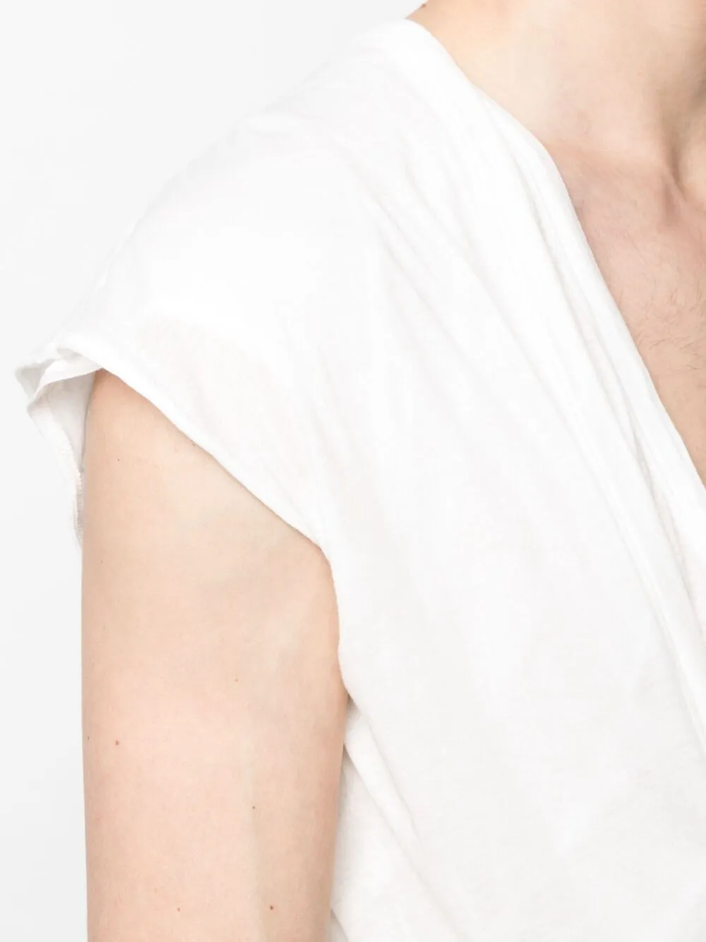 фото Rick owens многослойная футболка с v-образным вырезом