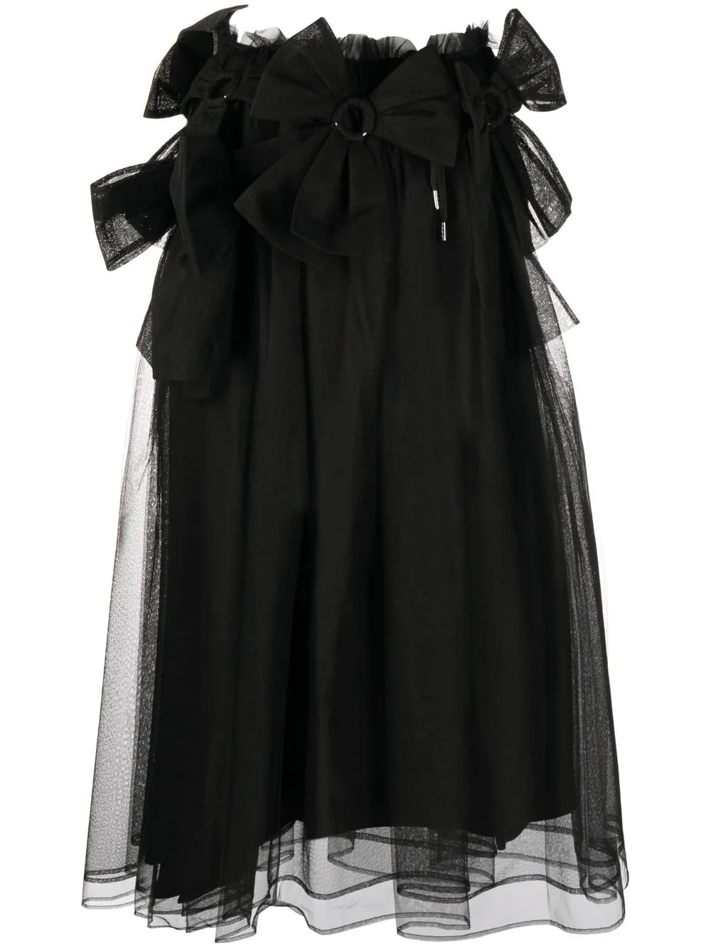 фото Comme des garçons noir kei ninomiya юбка из тюля с бантом