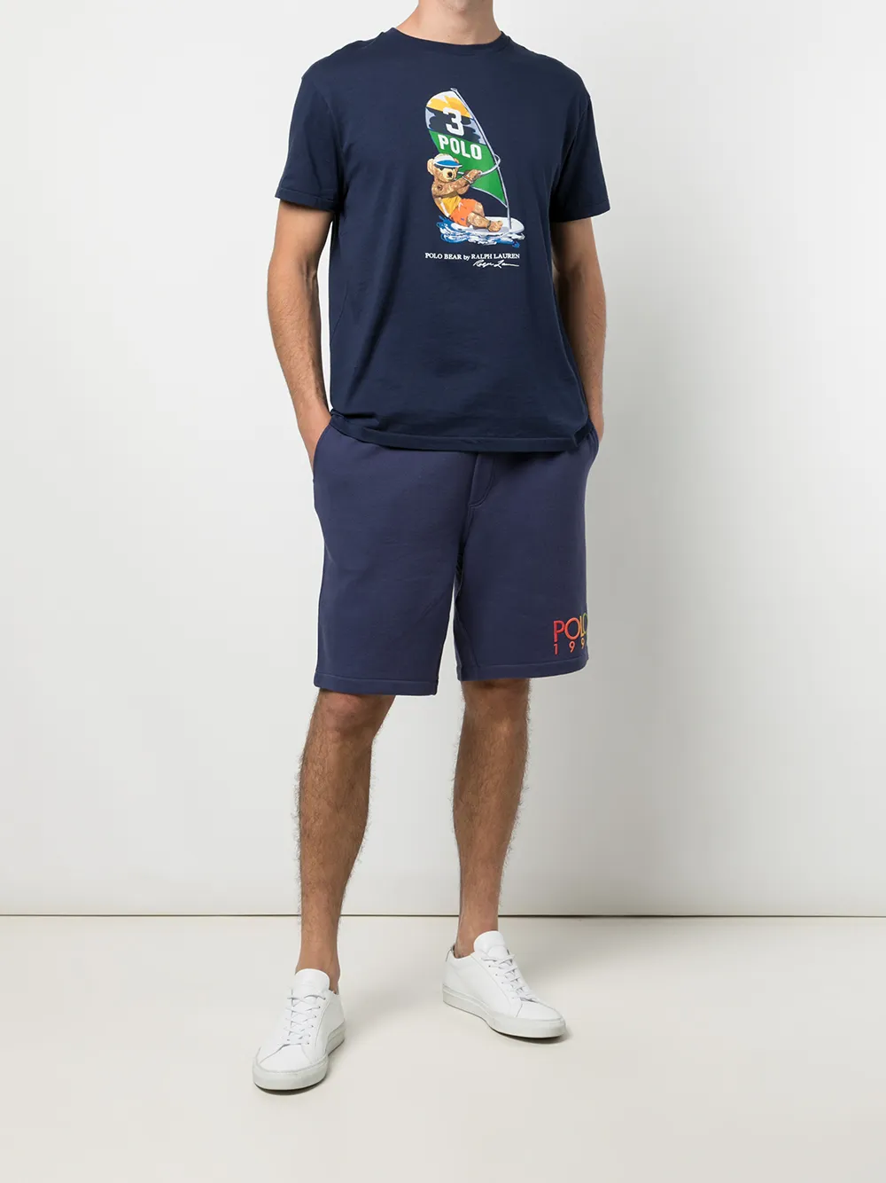 фото Polo ralph lauren футболка с принтом polo bear